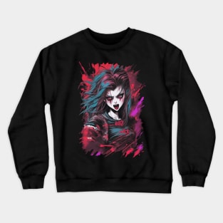 Vampire anime girl Crewneck Sweatshirt